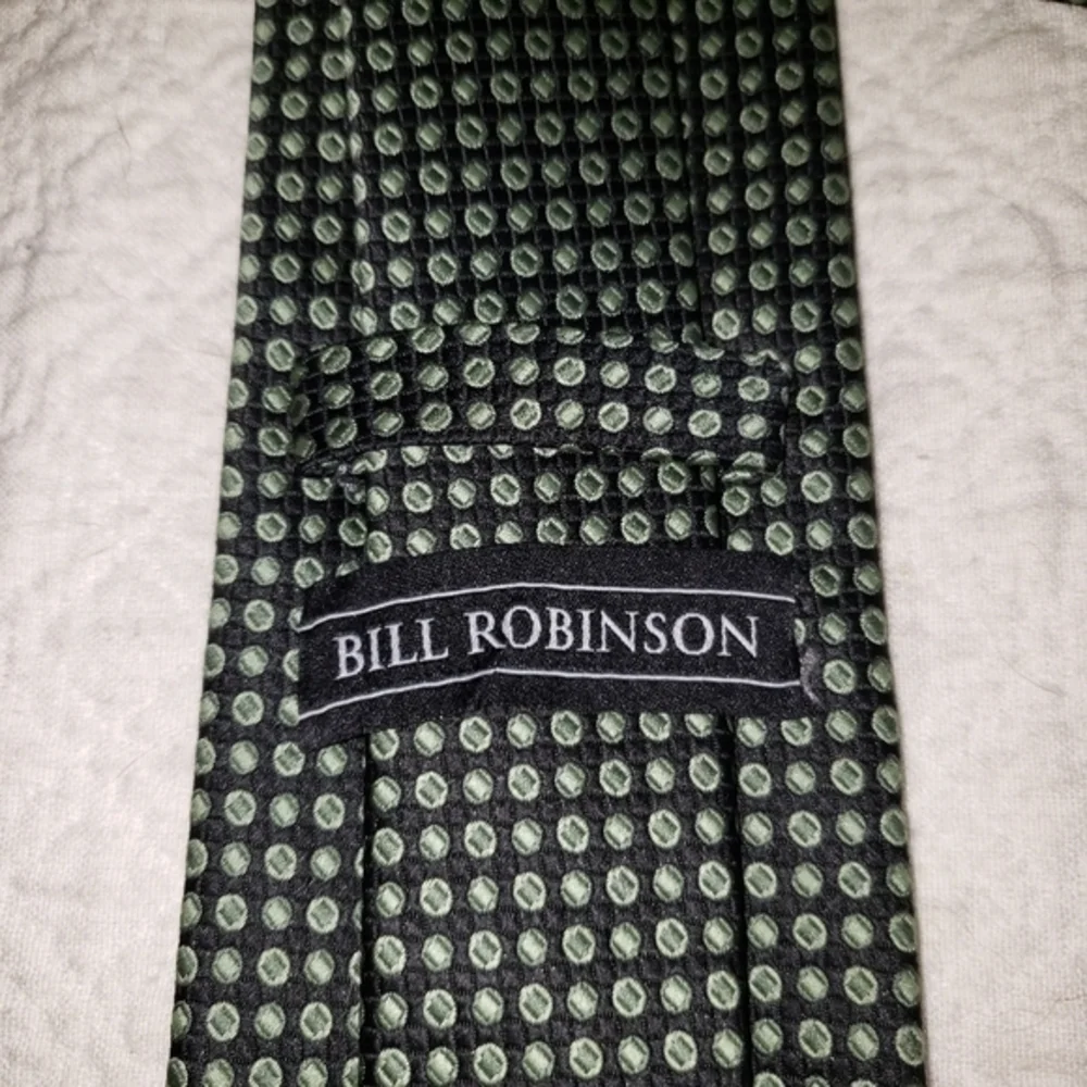 BILL ROBINSON necktie tie green/black‎